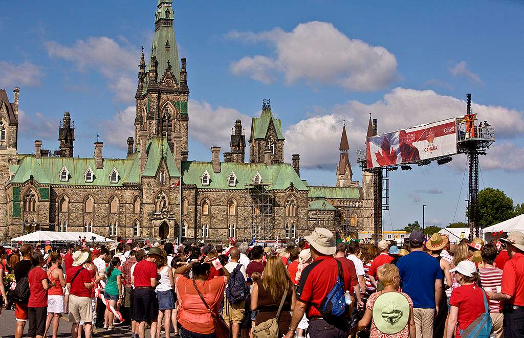Thousands gather on Parliament Hill in Ottawa to celebrate Canada Day.