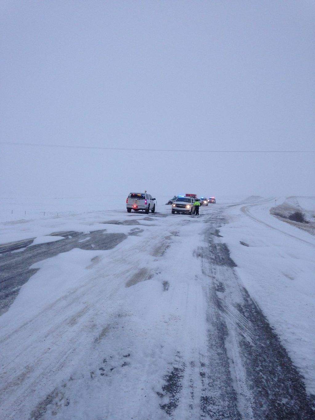 RCMP investigating crash near Pincher Creek that killed two people and sent several others to hospital.