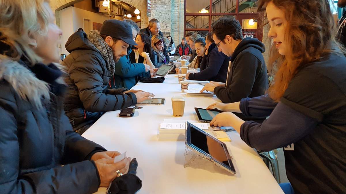 Hundreds gather at The Forks to purchase tickets for RAW:almond 2017.