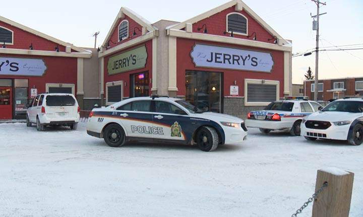 Police arrested two armed men following two similarly-executed robberies that took place on Boxing Day in Saskatoon.