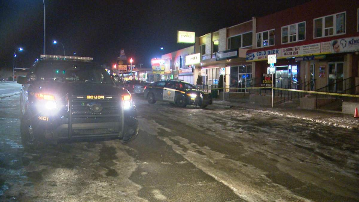 Calgary police investigating reports of a shooting in the 3600 block of 17 Avenue S.E. on Monday, Dec. 19, 2016.
