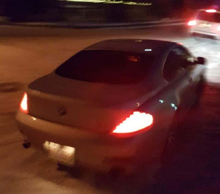 Calgary police are searching for this silver BMW, believed to have been involved in a violent road rage attack that happened Dec. 7, 2016.