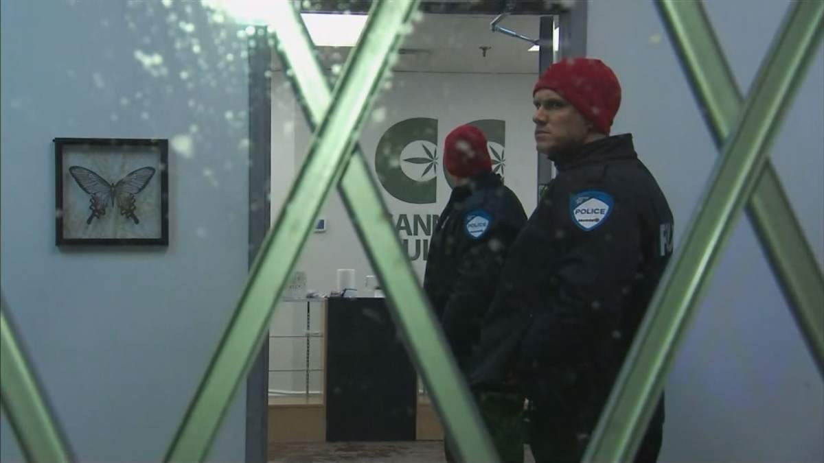 Montreal police raided Cannabis Culture locations in Montreal, Friday, December 16, 2016.