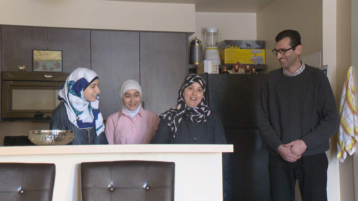The Ezzeddins are marking their first-year in Canada from Syria.