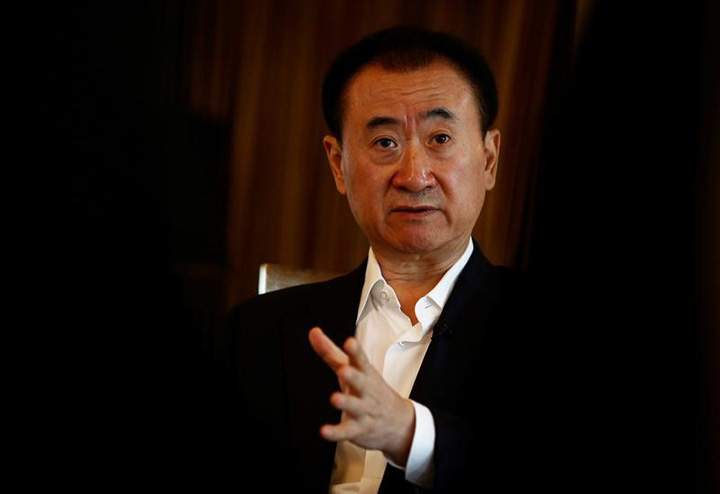 Wang Jianlin, chairman of the Wanda Group, speaks during an interview in Beijing, China, August 23, 2016.   