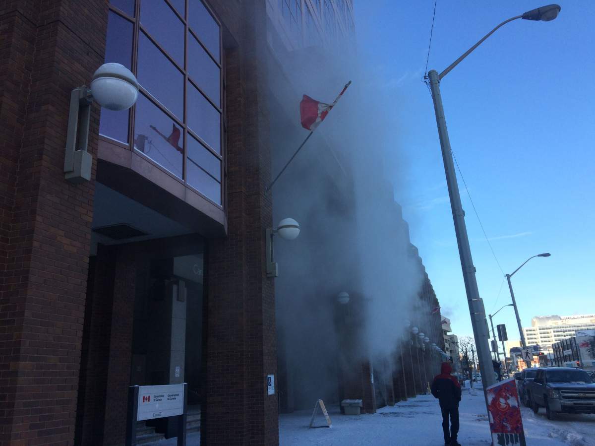 An extremely cold winter day in Edmonton, Alta. in January 2017.