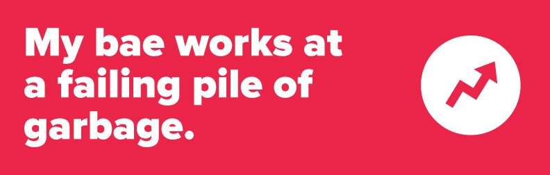 BuzzFeed sold this bumper sticker after U.S. President-elect Donald Trump called the news outlet a “failing pile of garbage” on Wednesday, Jan. 11. 2017.