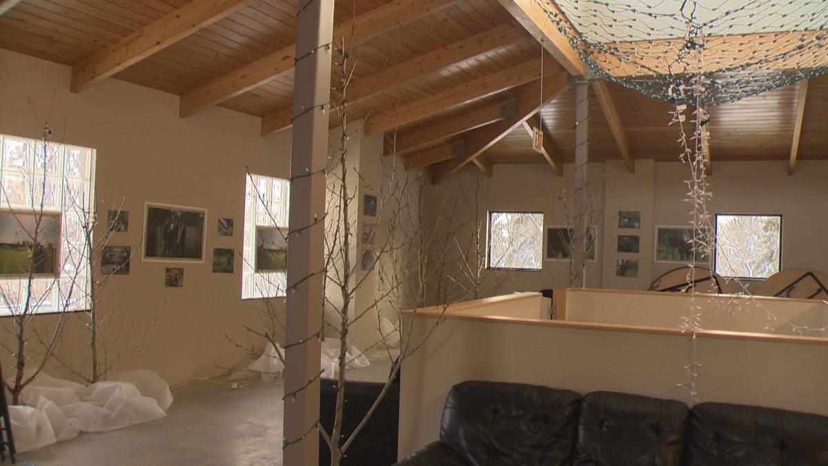 A view of the studio space for the artist-in-residence at Mount Pleasant Cemetery.