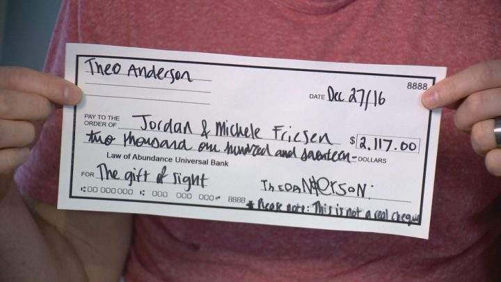Saskatoon boy’s Christmas card campaign raises thousands for friend in need - image