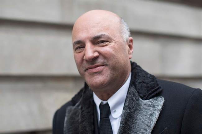 Newly announced Federal Conservative leadership candidate Kevin O'Leary arrives at a television studio for an interview in Toronto on Wednesday January 18, 2017.