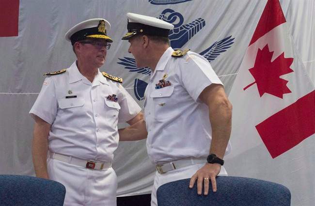 Mark Norman (left) has been suspended from his position as the vice chief of defence staff since January 2017.