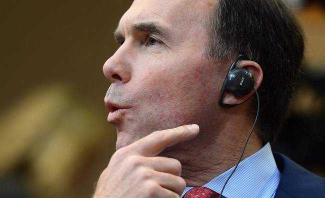 Finance Minister Bill Morneau appears at Commons committee to discuss the Fall Economic Statement, in Ottawa on Wednesday, November 2, 2016. Morneau will listen to a range of ideas Friday on how best to prepare for his upcoming federal budget at a time of growing protectionist risk emanating from the U.S.