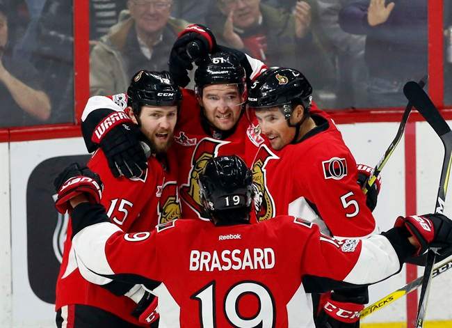 Stone, Condon lead Senators over Oilers 5-3 - image