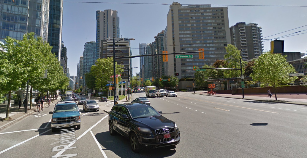 Georgia St. at Pender.