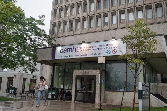 CAMH's 250 College St. location in Toronto, pictured on July 07, 2015.