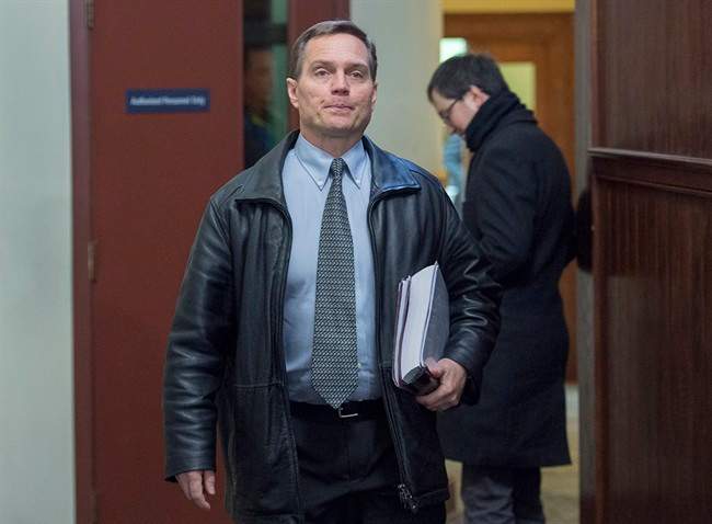 FILE: Quintin Sponagle heads from a sentencing hearing at provincial court in Halifax on Thursday, Jan. 19, 2017. Sponagle entered a guilty plea to one count of fraud over $5,000 last December related to a Ponzi scheme that scammed Nova Scotia churchgoers and others out of millions of dollars.