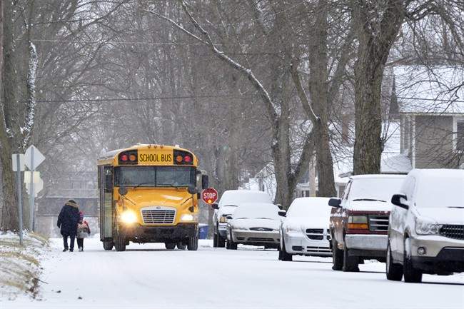 In previous winters, inclement weather could occasionally lead to the cancellation of school buses. Schools often remained open for parents and guardians who could drop their kids off and pick them up.