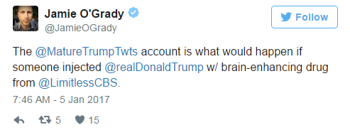 Parody @MatureTrumpTwts offers ‘more presidential’ Donald Trump Twitter account - image