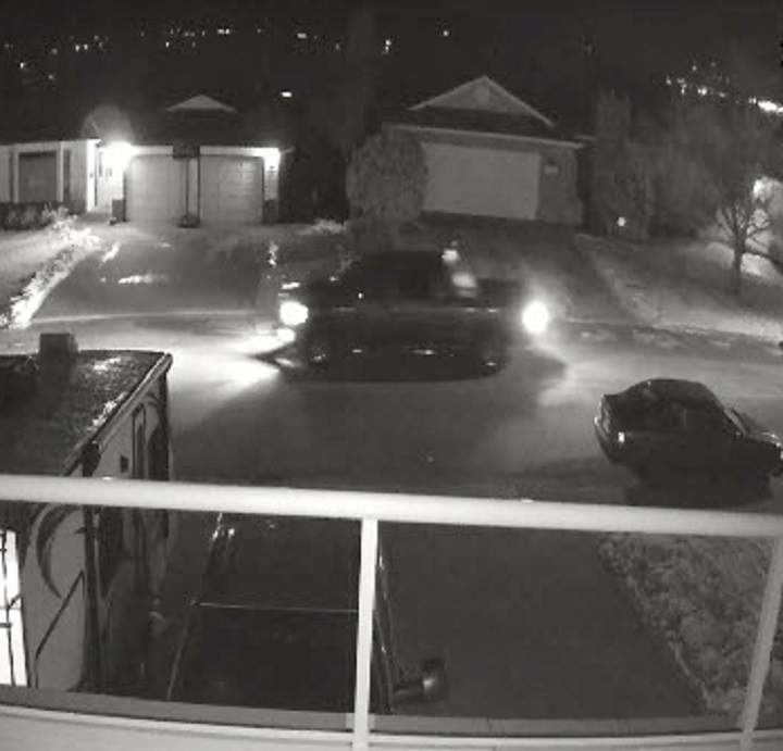Security footage shows the vehicle suspected in the involvement of distributing hate literature in Chilliwack, B.C.