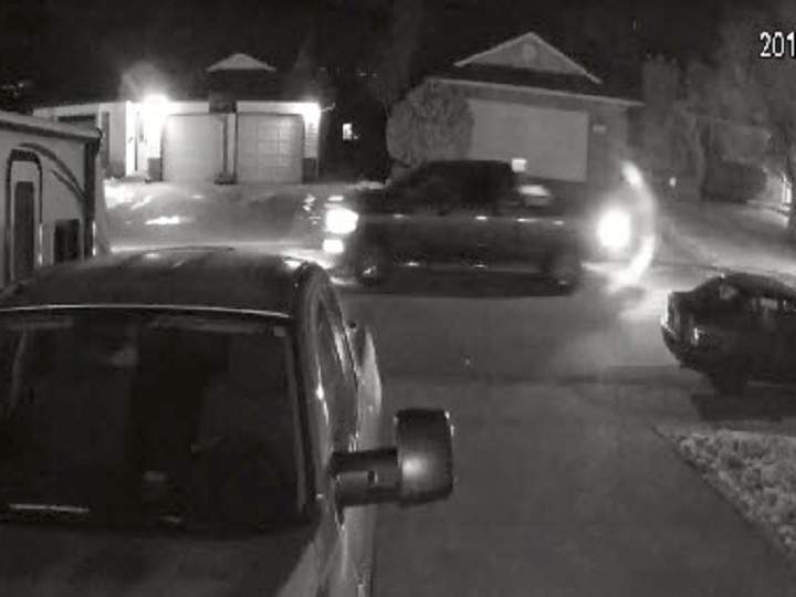 Security footage shows the vehicle suspected in the involvement of distributing hate literature in Chilliwack, B.C.