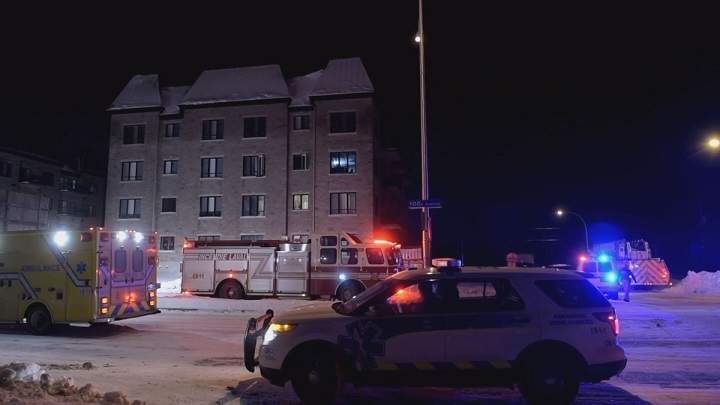 A Laval family of three escaped unscathed from their home overnight after their Christmas tree burst into flames. Friday, Dec. 6, 2017.