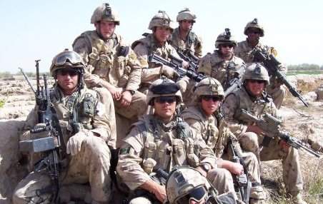 Lionel Desmond (far right corner) was part of the 2nd battalion, of the Royal Canadian Regiment, based at CFB Gagetown.