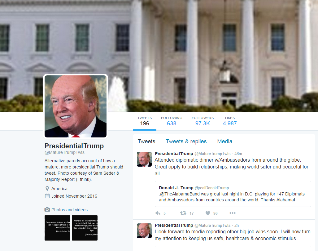 MatureTrumpTwts profile page.