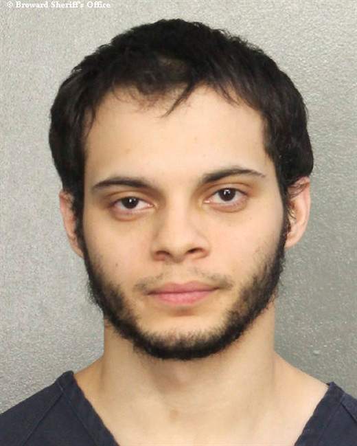 This file booking photo provided by the Broward Sheriff’s Office shows suspect Esteban Santiago in Fort Lauderdale, Fla. Santiago, the Iraq war veteran accused of fatally shooting multiple people and wounding several others at a crowded Florida airport baggage claim, is due for his first court appearance Monday, Jan. 9, 2017.