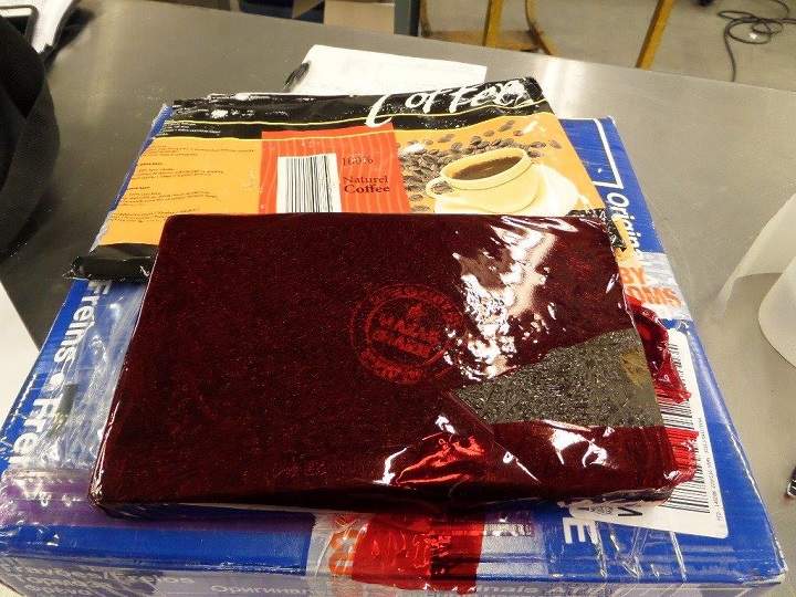 Border officials say they found the opium in packages of coffee on Dec. 23, 2016. 