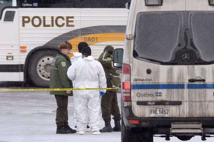 police attend the scene of a shooting