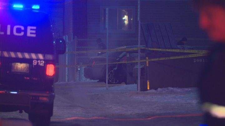 A significant police presence could be seen in the area of 110 Avenue and 84 Street on Jan. 21, 2017.