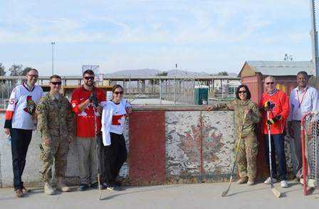 Alberta NHL greats reflect on last game played at Canada’s hockey rink in Kandahar - image