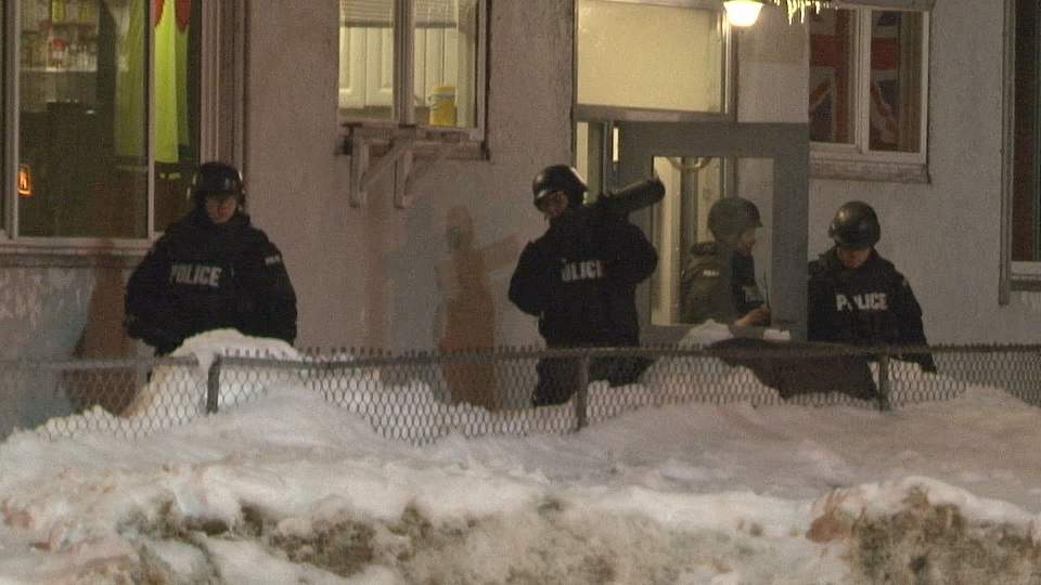 A heavy police presence was seen at a home on Sherbrook Street on Jan. 19.