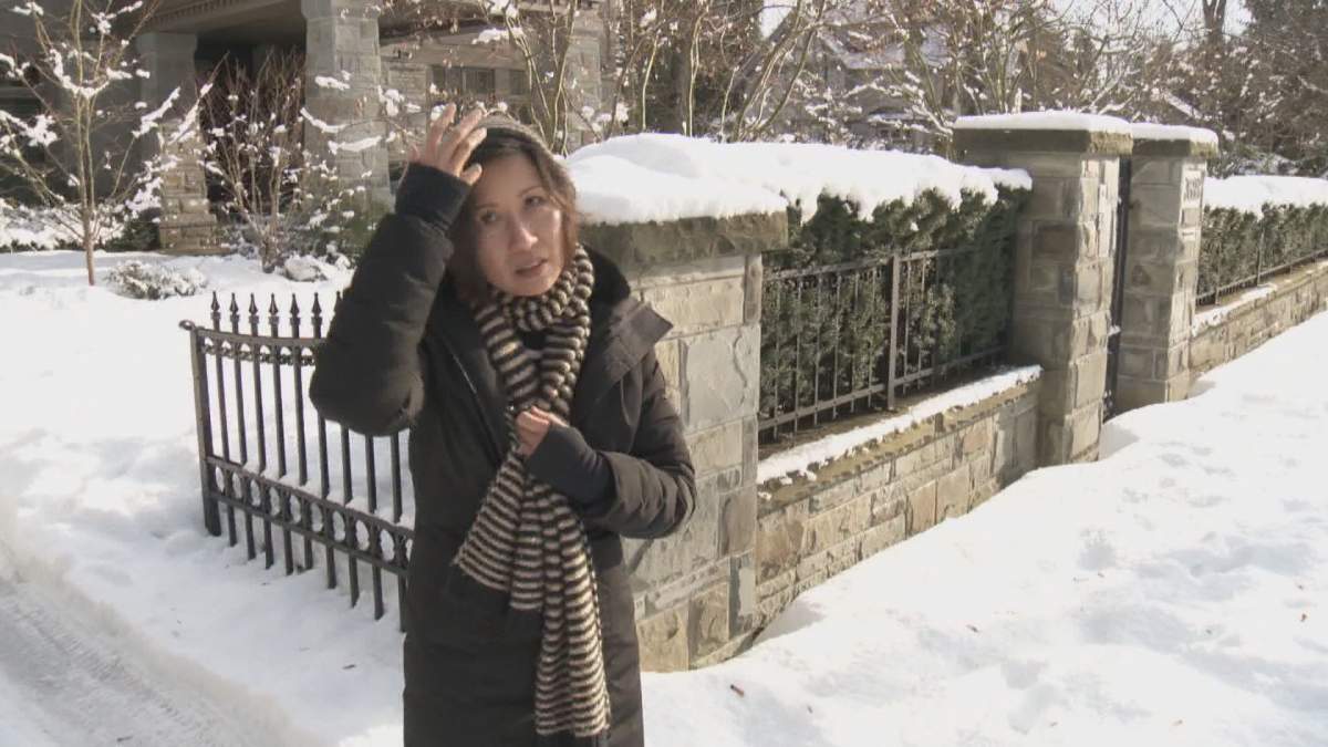 “We’re trying, but it’s really icy so it’s just hard to shovel,” one woman said while standing in front of her home where neither the driveway nor the sidewalks had been cleared.