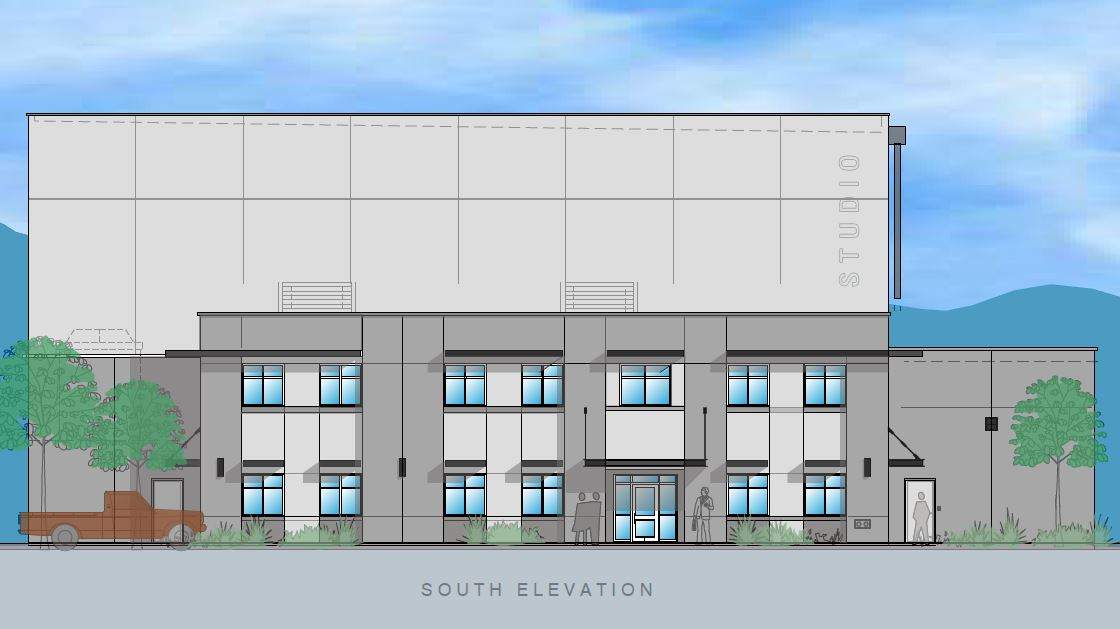 Rendering of what the studio will look like when it's built later this year. 