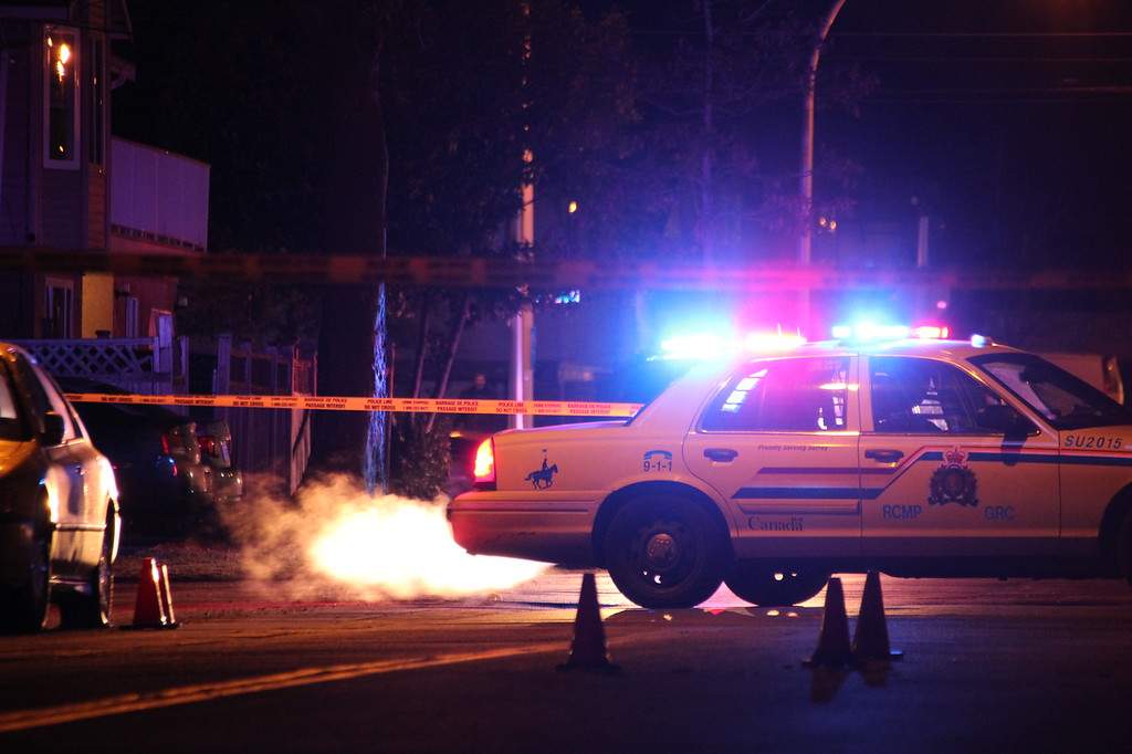 Surrey RCMP rushed to the scene of another shooting in the city Thursday night.