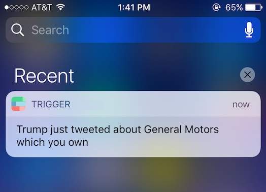 This app will alert you when Donald Trump tweets about stocks you own - image
