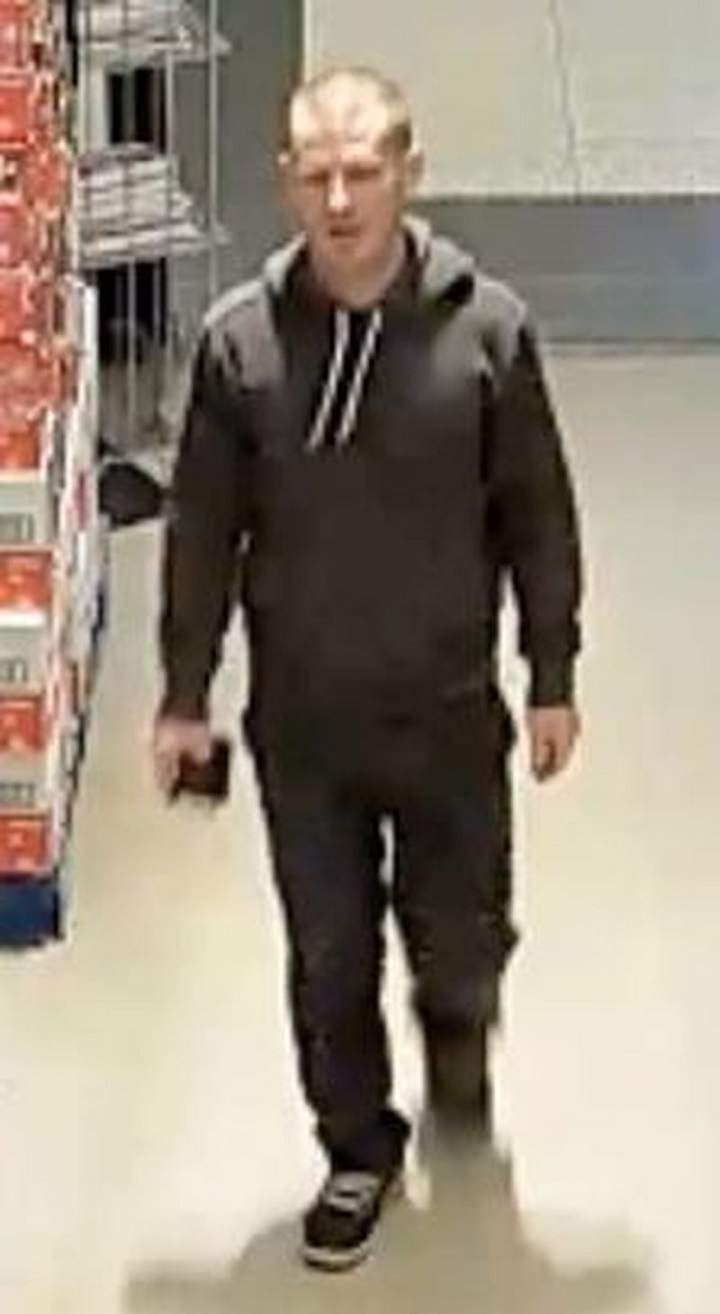 Security image released by Toronto police of man wanted in voyeurism investigation.