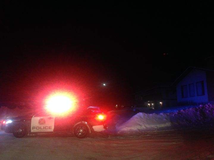 Calgary police closed off a section of Whitehorn to traffic and pedestrians Tuesday evening as they investigated a stabbing.