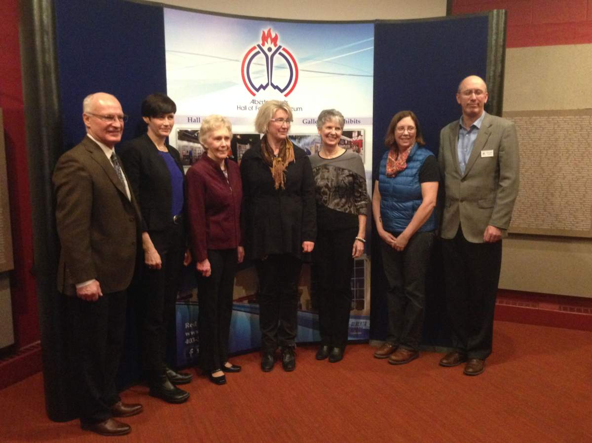 Several of the 2017 Alberta Sports Hall of Fame inductees.