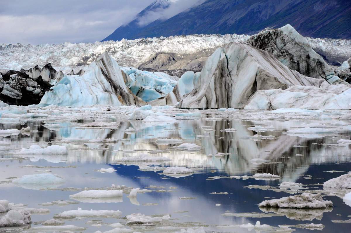 A view of the Lowell Glacier in Kluane National Park, Yukon on Friday, August 26, 2011.