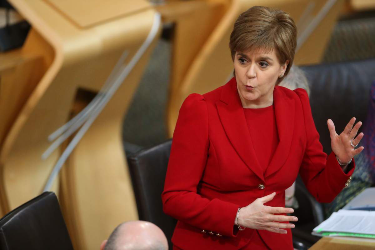 Nicola Sturgeon, First Minister of Scotland and Leader of the Scottish National Party (SNP) on Jan. 12.