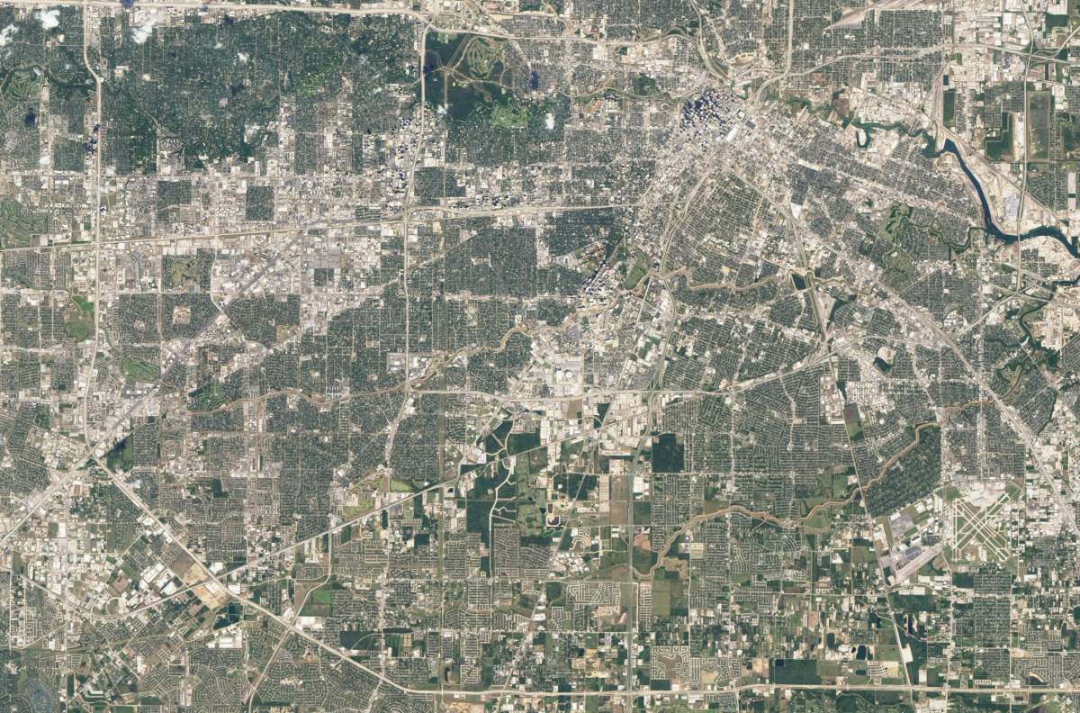 NASA satellite captures Super Bowl cities – Houston, TX