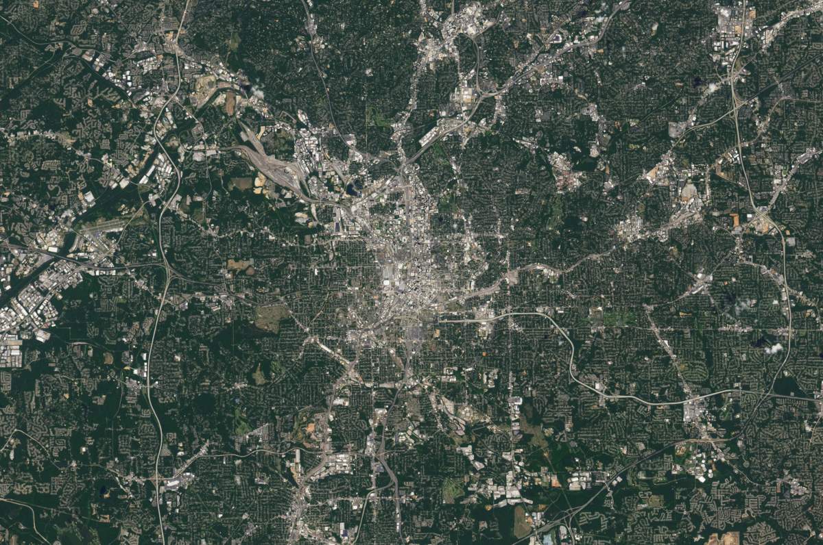 NASA satellite captures Super Bowl cities – Atlanta, GA