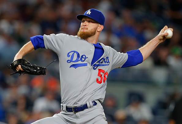 J.P. Howell #56 of the Los Angeles Dodgers in action against the New York Yankees during a game at Yankee Stadium on September 13, 2016 in New York City. (Photo by Rich Schultz/Getty Images).