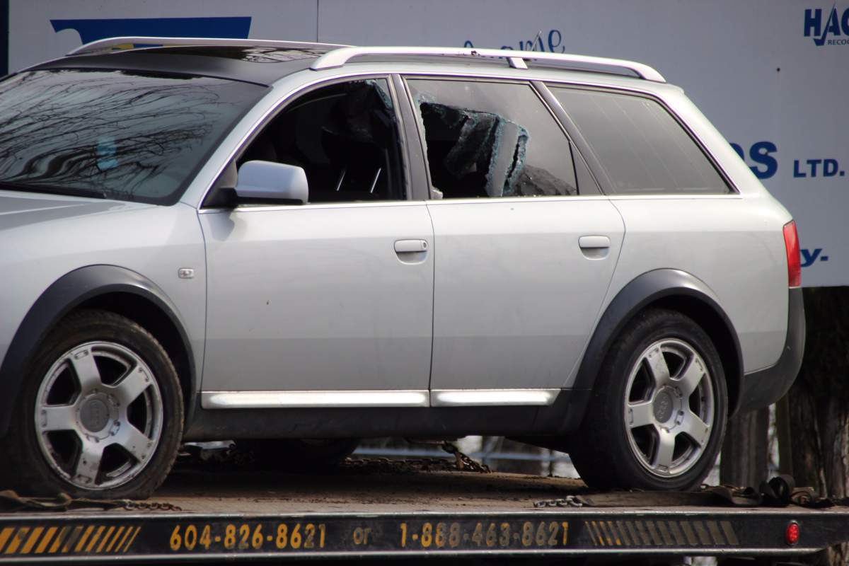 FILE PHOTO: The suspect car that was stopped in Mission on February 20, 2017.