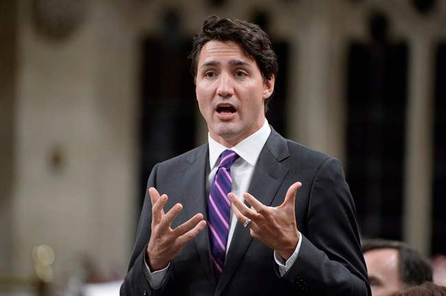 Prime Minister Justin Trudeau answers a question during Question Period in the House of Commons in Ottawa, Tuesday, Jan.31, 2017.