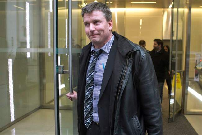 High school teacher Timothy C. Sullivan leaves a disciplinary hearing in Toronto, on Tuesday, February 21, 2017.