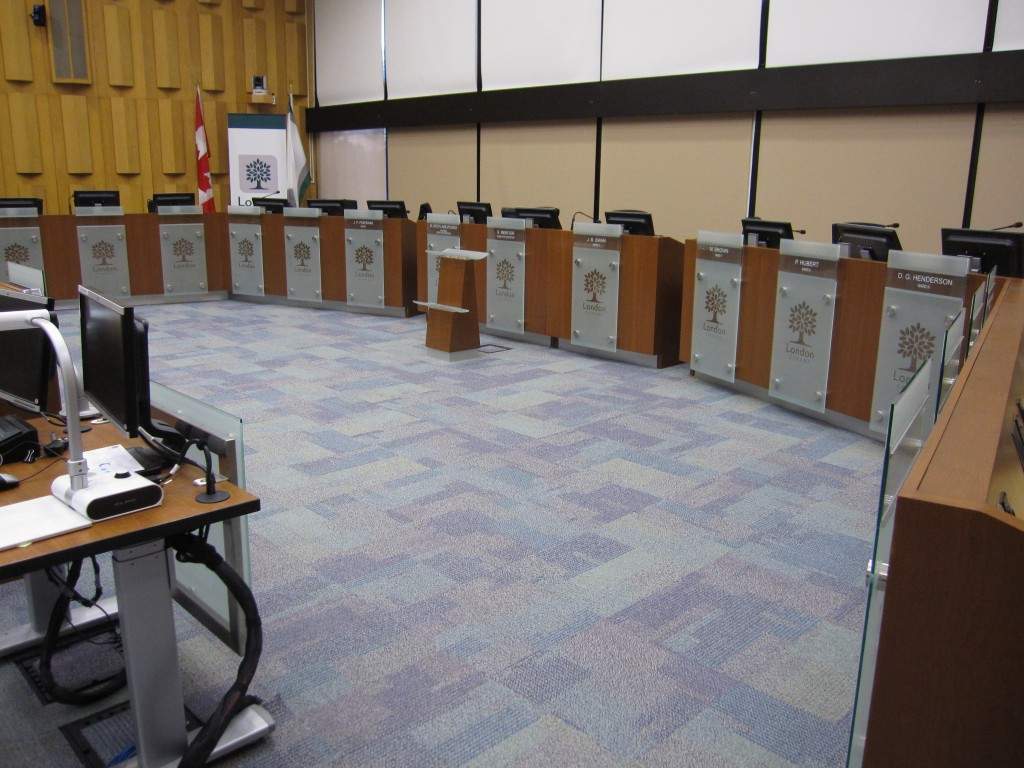 London City Council chambers.
