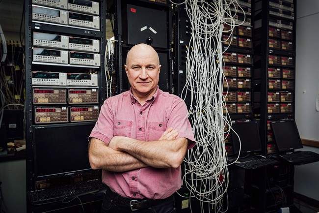 Dr. Jeff Dahn of Dalhousie University will receive the $1-million Gerhard Herzberg Canada Gold Medal for Science and Engineering today in Ottawa. Dr. Dahn is seen here in his laboratory in an undated handout photo.
